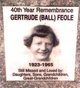  Gertrude Isabella <I>Ball</I> Feole