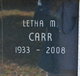  Letha Marie <I>Smotherman</I> Carr