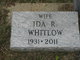  Ida Rae <I>Weir</I> Whitlow