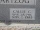  Callie C <I>Brown</I> Hartzog
