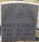  Mary C <I>Canup</I> Cagle