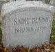  Sadie Gertrude <I>Kann</I> Benish