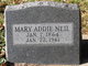  Mary Addie <I>Fouts</I> Neil