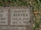  Bertha <I>Brown</I> Vonder Haar
