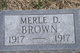  Merle D Brown
