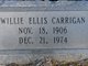  Willie <I>Ellis</I> Carrigan