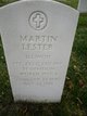   Martin “ ” <I> </I> Lester