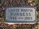  Louise <I>Martin</I> Burgess
