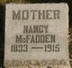  Nancy Jane <I>Alspaugh</I> McFadden