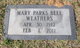  Mary Parks <I>Bell</I> Weathers