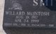  Willard McIntosh “Mac” Smith