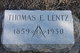  Thomas E Lentz
