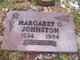  Margaret O. <I>Livingston</I> Johnston