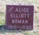  Alice Elliott Boman