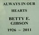  Betty E. <I>Long</I> Gibson
