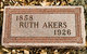  Ruth Ellen <I>Altizer</I> Akers