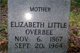  Elizabeth <I>Little</I> Overbee