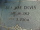  Lila Mae <I>Davis</I> Davis