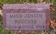  Maud N.Elizabeth <I>Jensen</I> Boucher