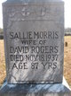  Sallie <I>Morris</I> Rogers