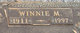  Winnie Jane <I>Marshall</I> Marshall