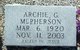  Archie Gideon McPherson