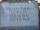 Pvt William Thomas Cowles