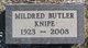  Mildred Ima <I>Butler</I> Knipe