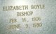  Caroline Elizabeth “Bettie” <I>Boyle</I> Bishop
