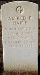 PVT Alfred Buran Haire