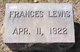  Frances Lewis