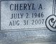  Cheryl Ann <I>Clapp</I> Ages