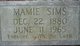  Mamie Sims