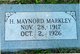  Harry Maynord Markley