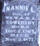  Nannie L. Sowersby