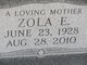  Zola Ethel <I>Kimble</I> Swick