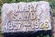  Mary <I>Hitt</I> Sawdy