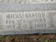  Milas Barton “Bart” Carlton