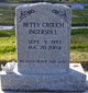  Betty J. <I>Crouch</I> Ingersoll