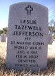 PFC Leslie Tazewell Jefferson