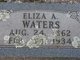  Eliza A. <I>Reeves</I> Waters