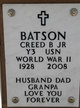 Creed Brooksher Batson Jr.