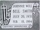  Johnnie Will <I>Bell</I> Smith