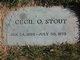  Cecil O Stout