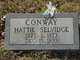  Harriett “Hattie” <I>Conway</I> Selvidge
