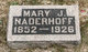  Mary Jane <I>Lees</I> Naderhoff