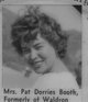 Patsy Ann Dorries Booth Photo