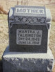  Martha Jane <I>Childs</I> Talkington