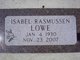  Isabel Marita <I>Rasmussen</I> Lowe