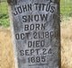  John Titus Snow